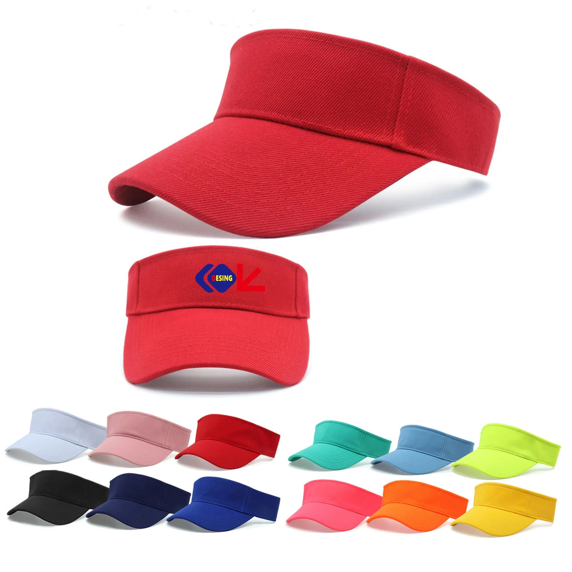 Adjustable UV Protection Blank Sun Visor Hat