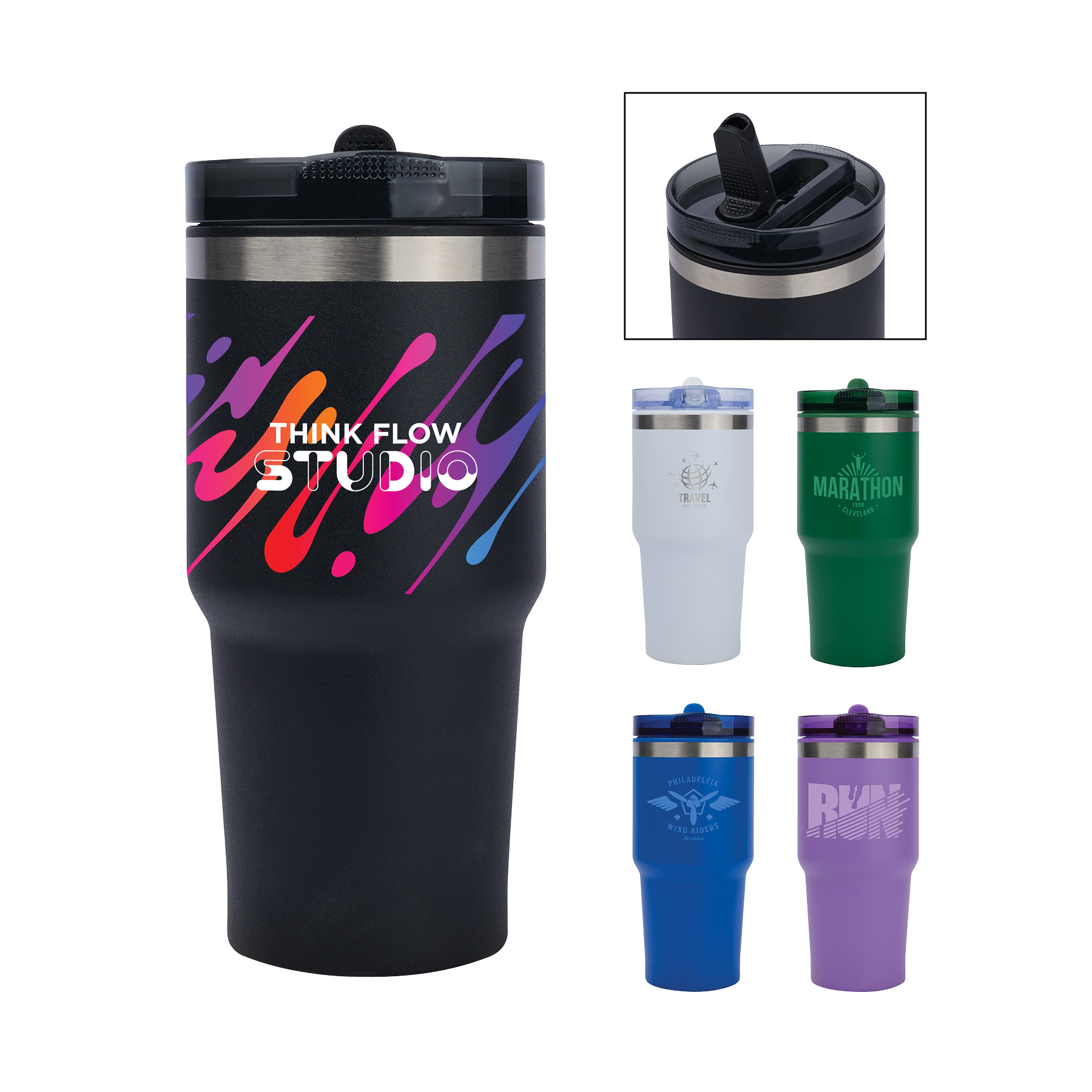 Sylvan 20 oz. Steel Outer/PP Liner Travel Tumbler 55