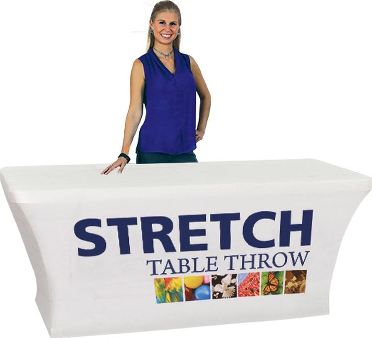 8' Dye Sub Printed Stretch Table Throw 3