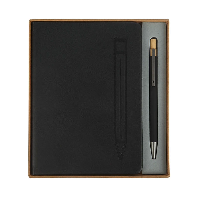 Manhattan II Gift Set w/ Magnetic Journal & Recycled Pen 71