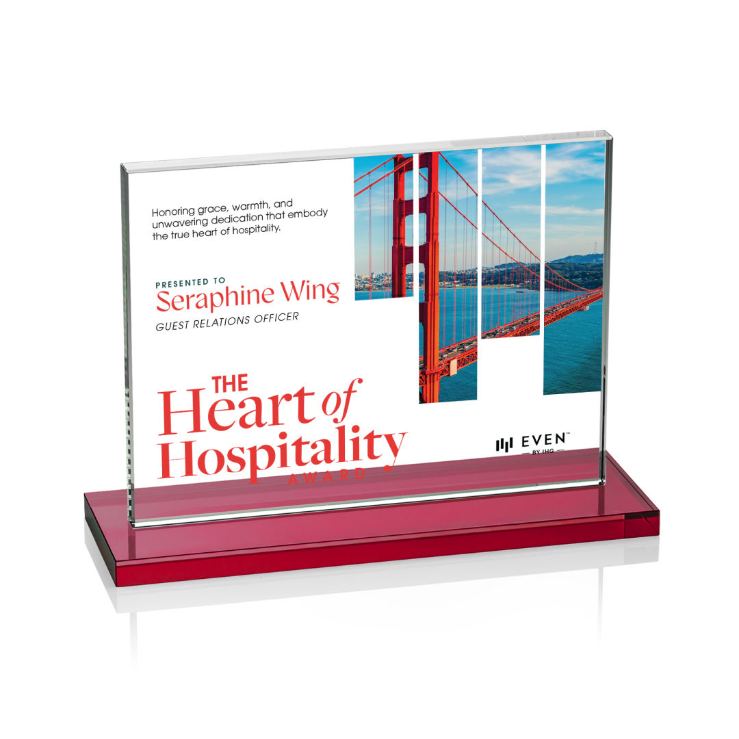 Emperor VividPrint™ Award - Red (Horiz) 20