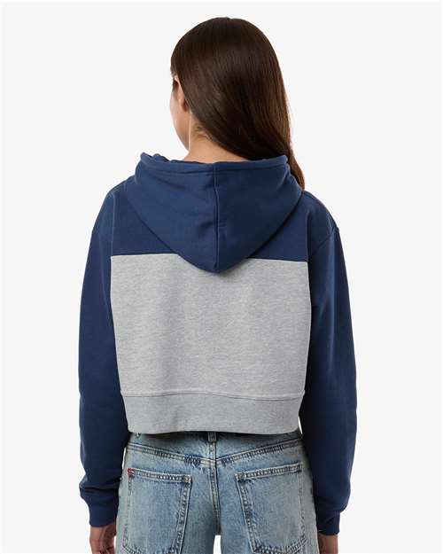 Women's Cropped Fleece Hooded Sweatshirt - BW5404 44