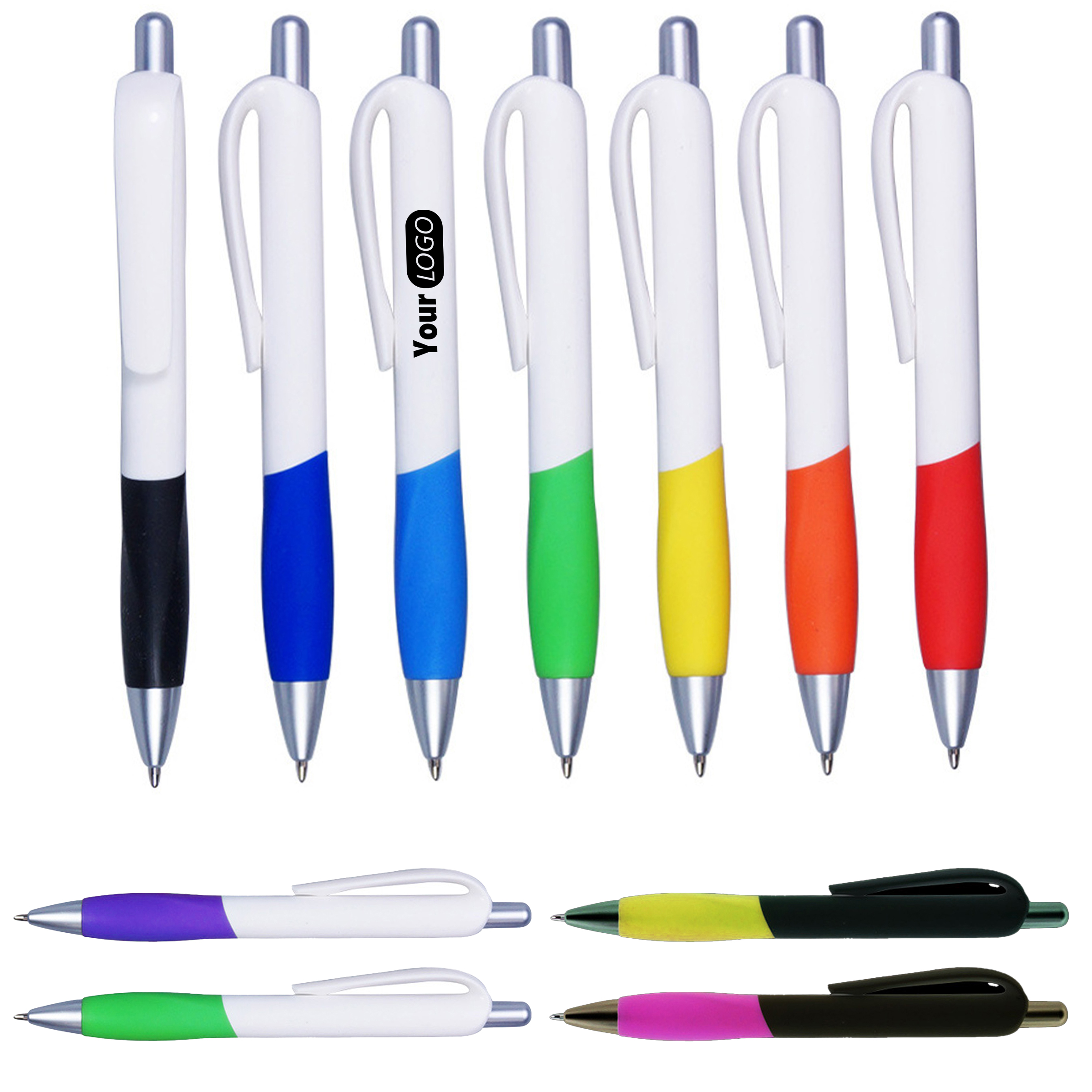 Abs Vibrant Promotional Pen With Custom Logo Space 2