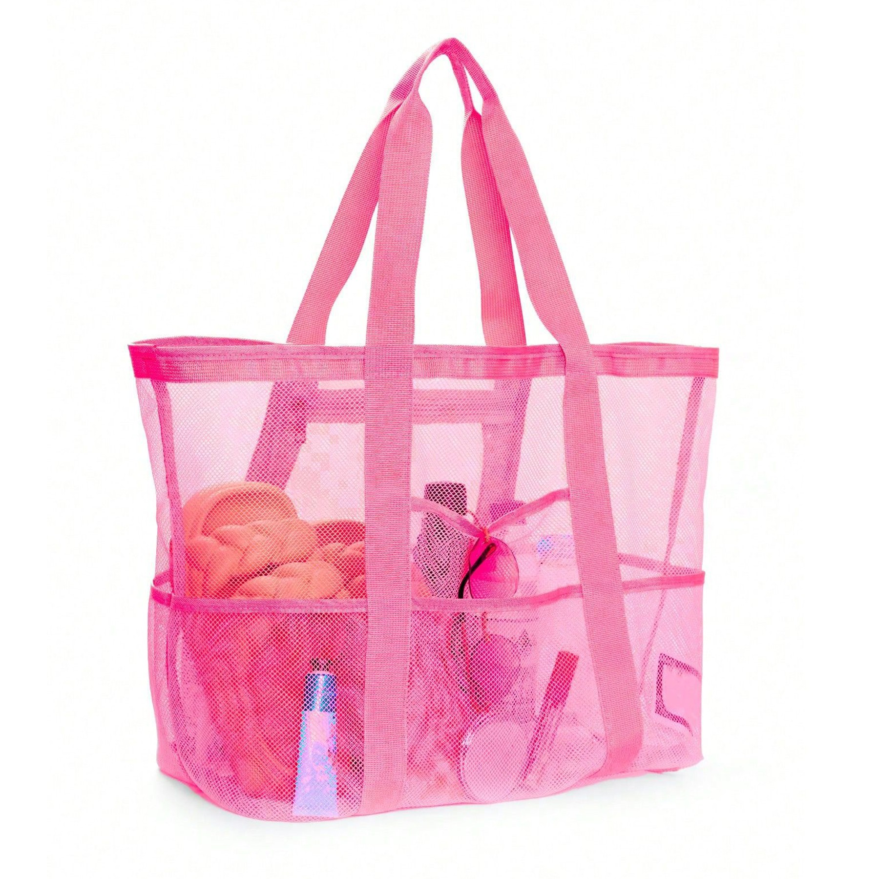 Mesh Beach Bag, custom tote bag with logo imprint 4