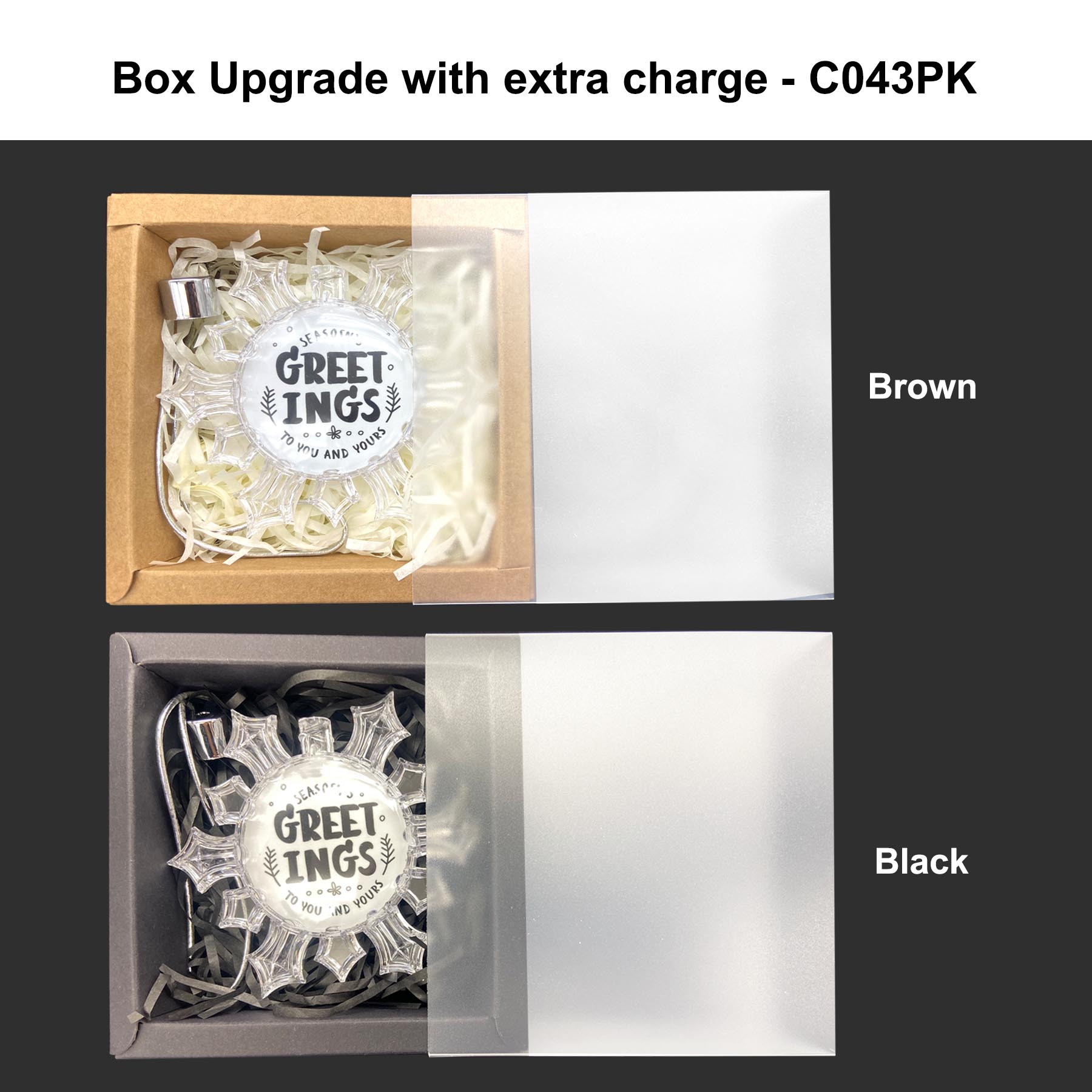 Free Shipping 3" Clear Snowflake Full Color Aluminum Sheet Ornament 4