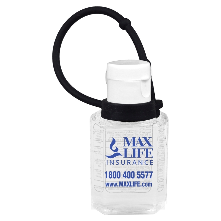 "SanPal Connect" 1.0 oz Compact Hand Sanitizer Antibacterial Gel in Flip-Top Squeeze Bottle with Col 1