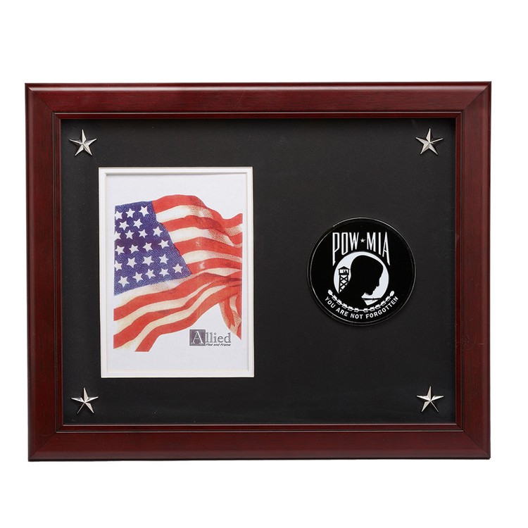 POW MIA Medallion 5-Inch by 7-Inch Picture Frame with Stars 2