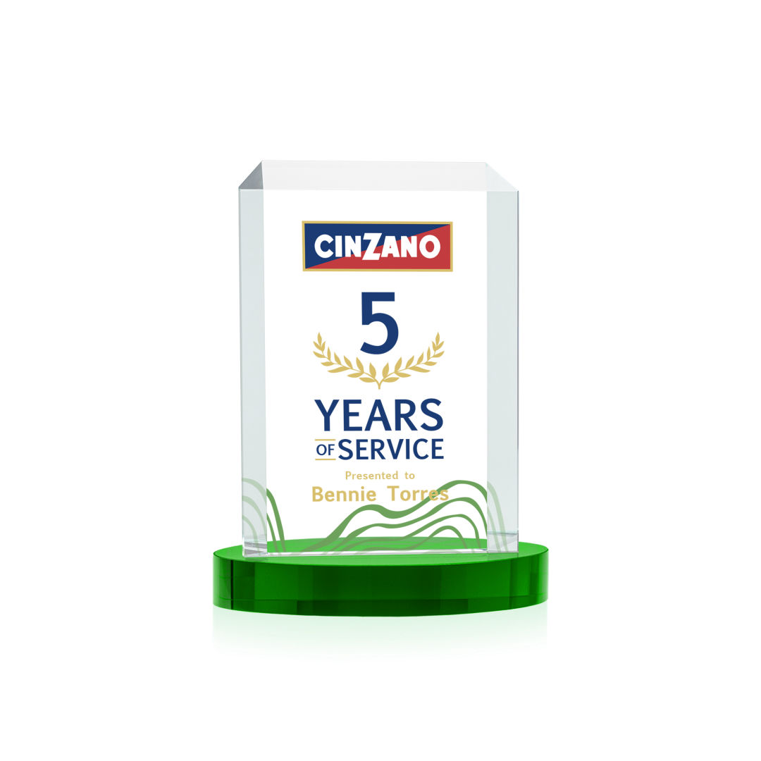 Dalton VividPrint™ Award on Alberton Base - Green 7