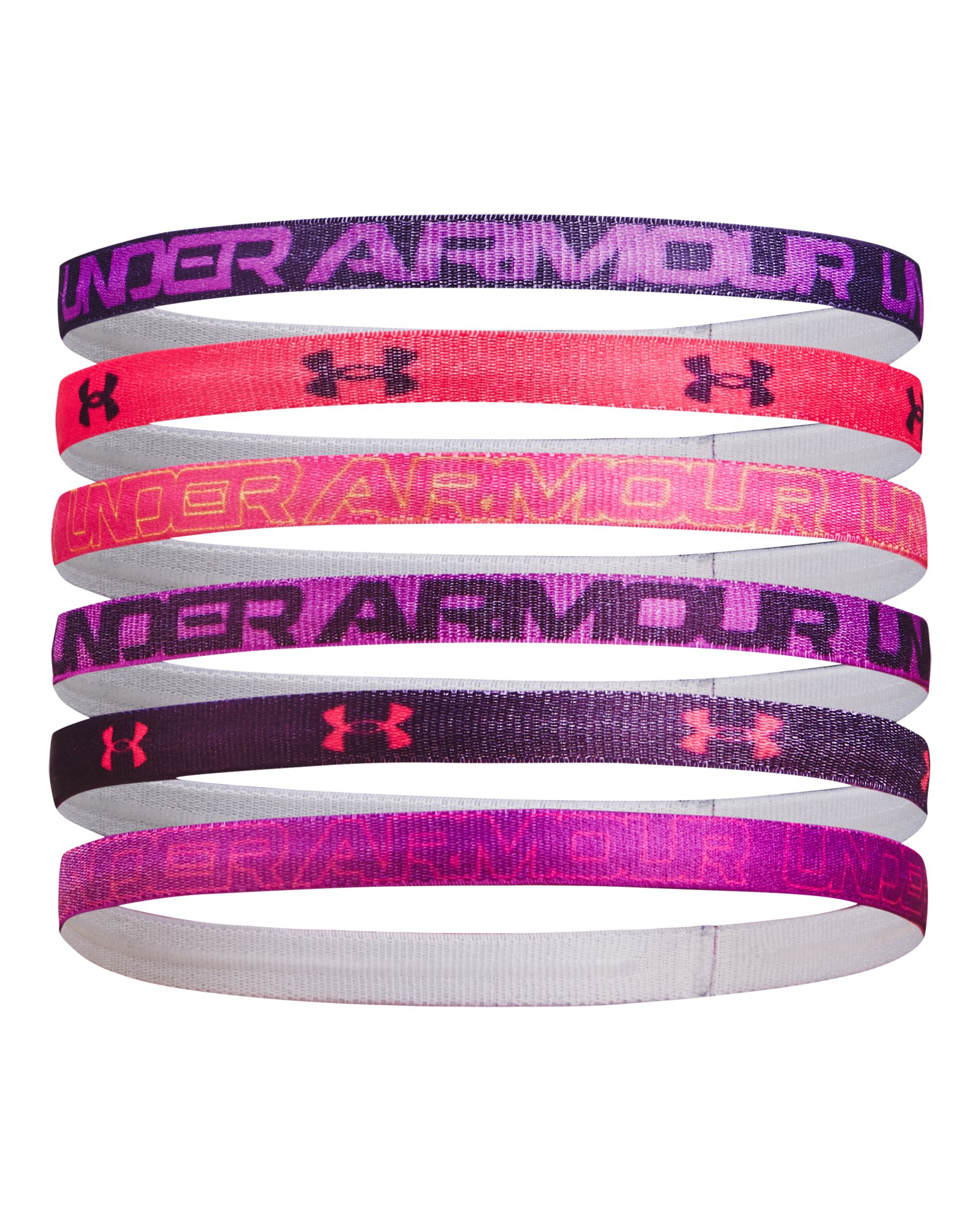 UA Graphic Girls' 6 Pack Headbands 3