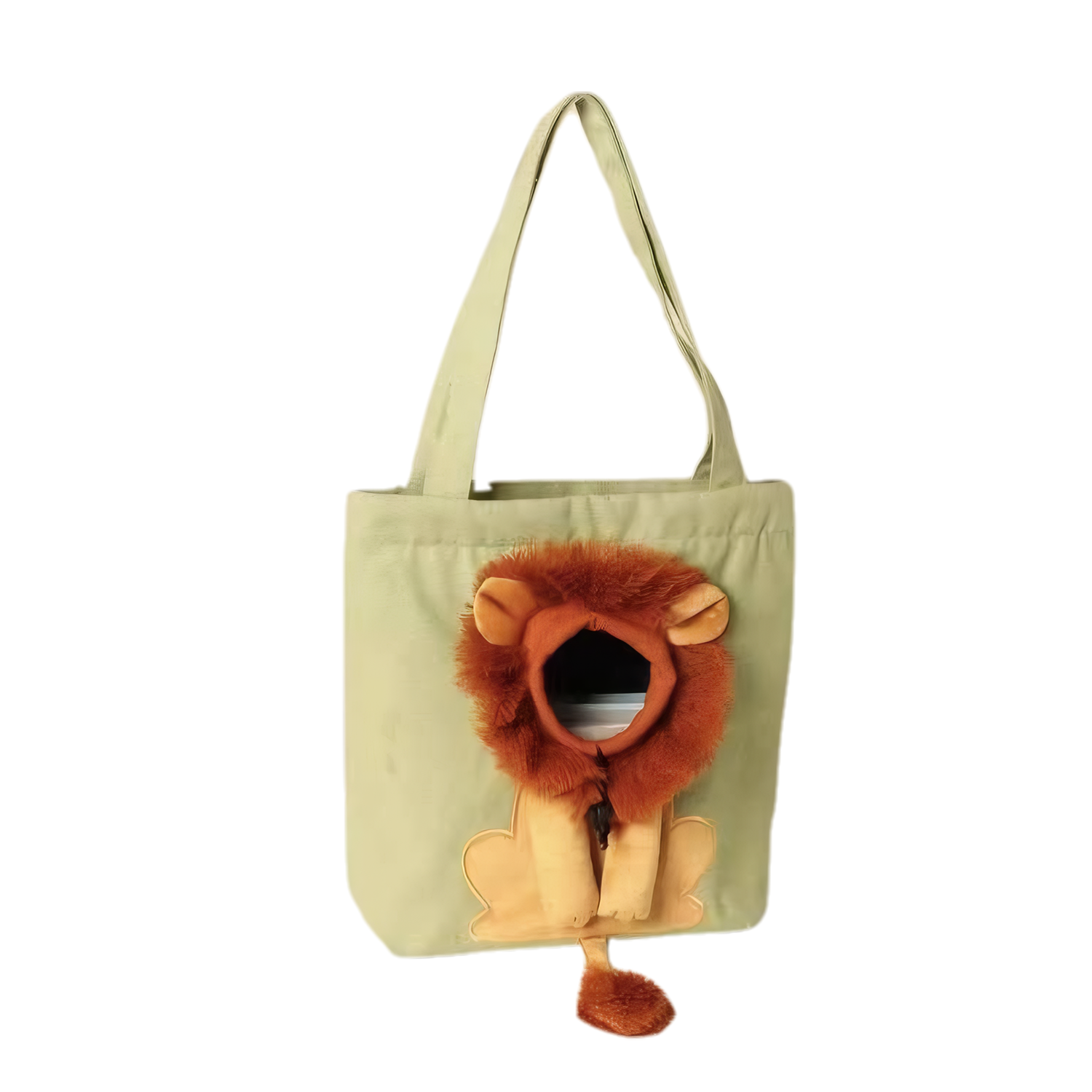 Adjustable Lion Design Canvas Pet Cat Carrier Bag 8