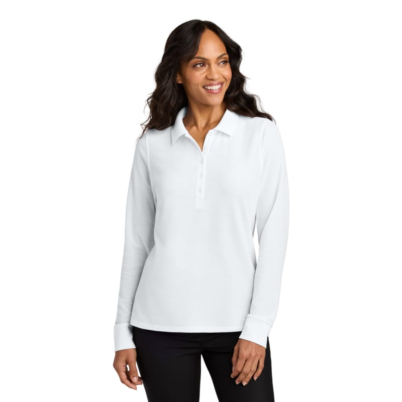 Port Authority Women's Wearever Signature Pique Long Sleeve Polo 18