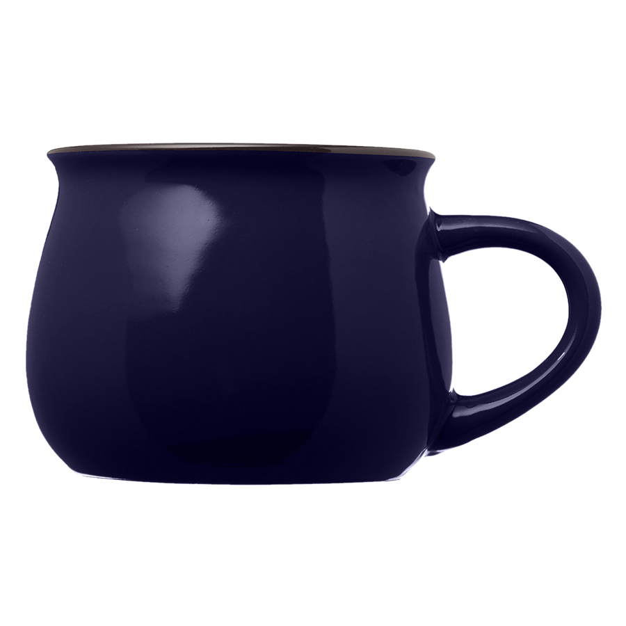 12 oz. Two-Tone Glossy Pottery Custom Coffee Mug 17