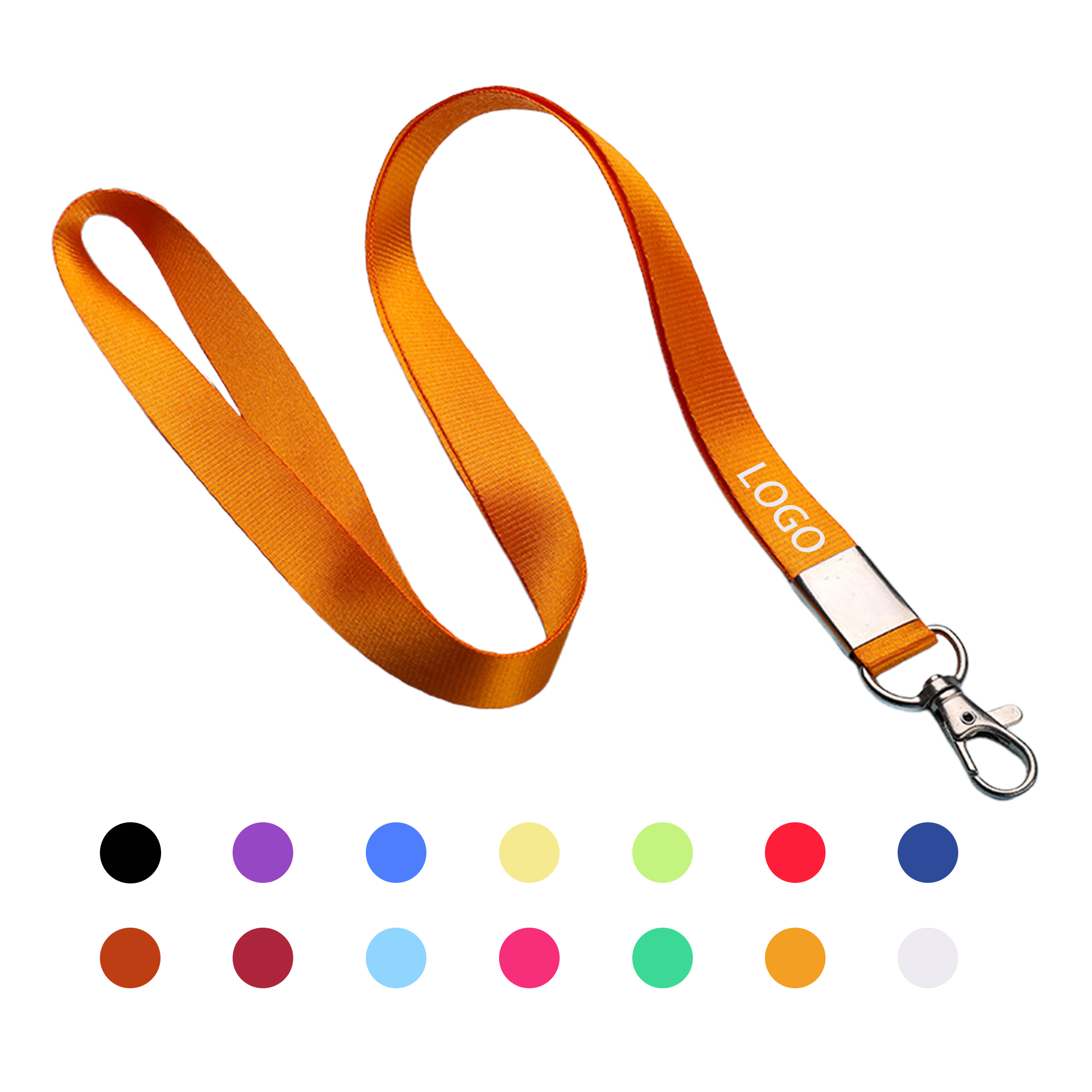 0.6" Wide Polyester Lanyard with  Lobster Claw Clasp 2