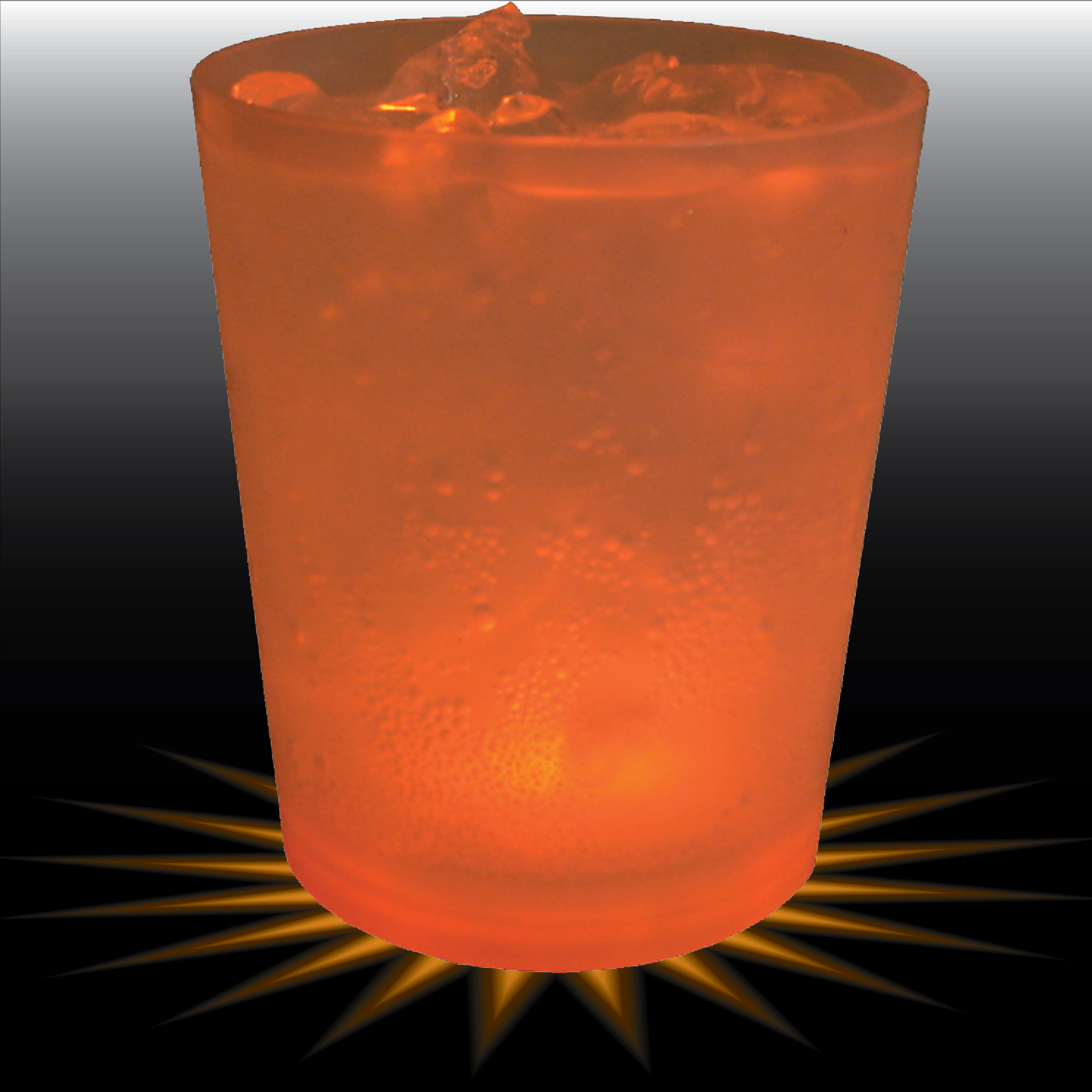 12oz Single Light Plastic Rocks Cup 16