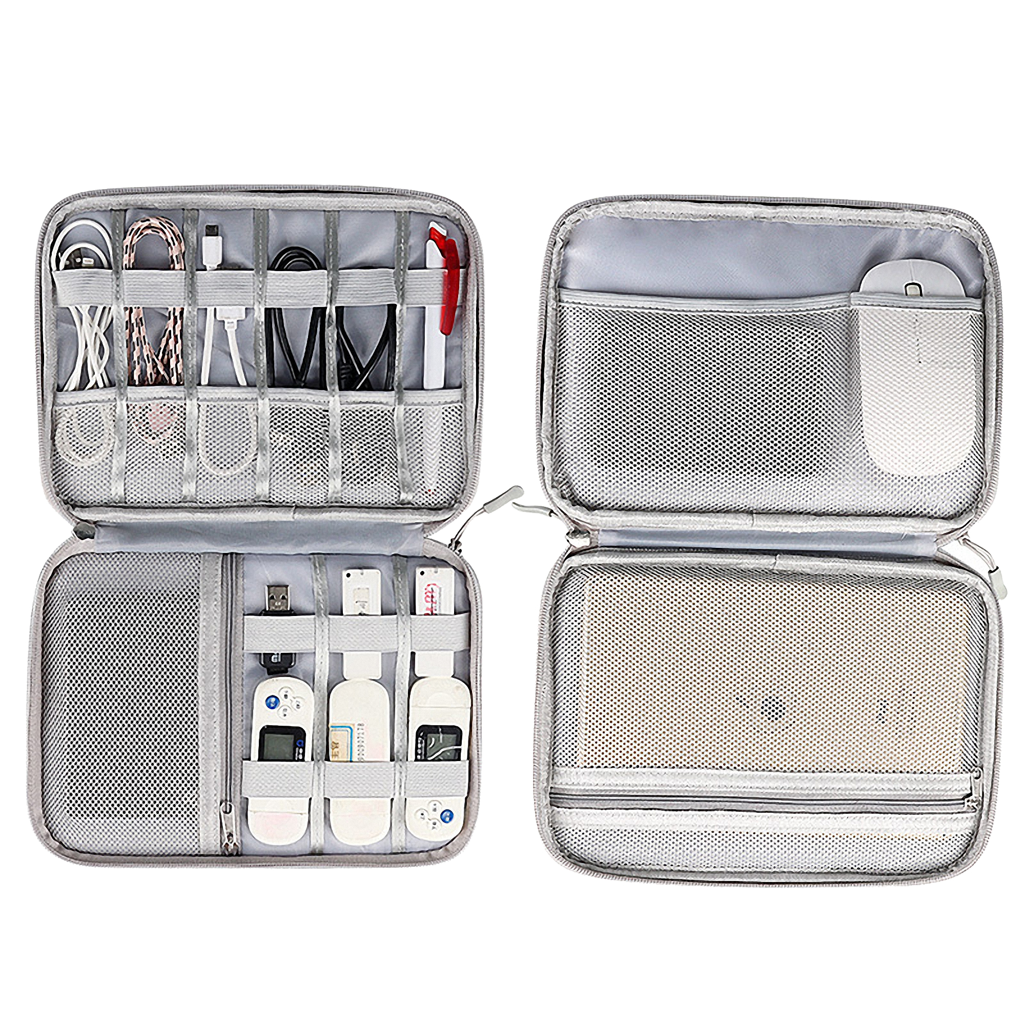 Double Layer Electronics Travel Organizer 5