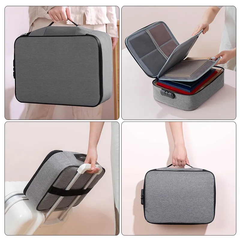 Travel Documents Storage Bag with Lock 8
