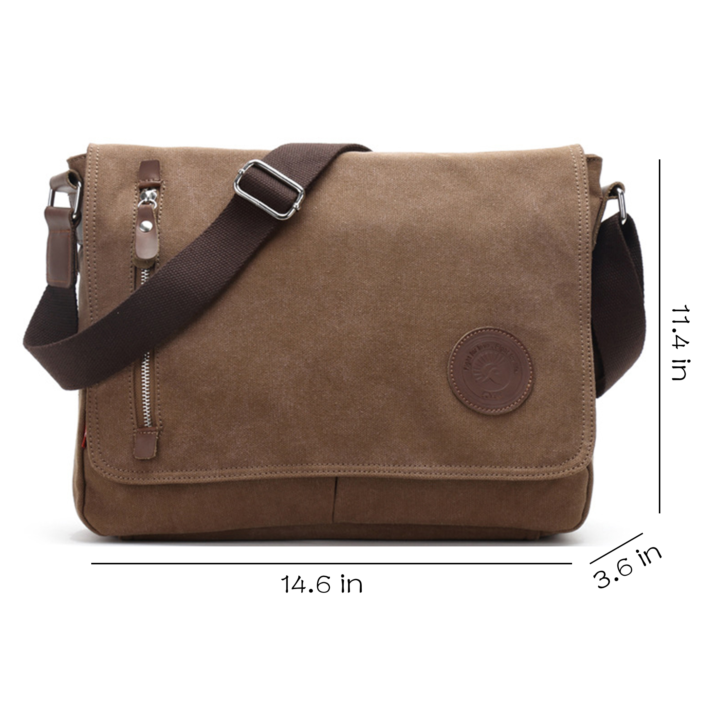 Canvas Large-Capacity Casual Messenger Bag 4