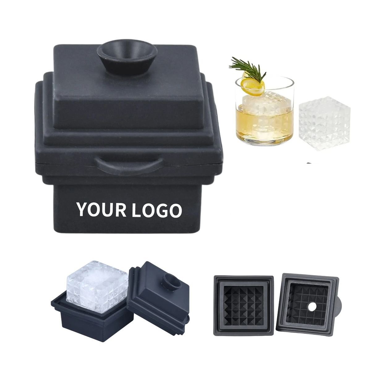 Flexible Silicone Ice Mold with Funnel Design 2