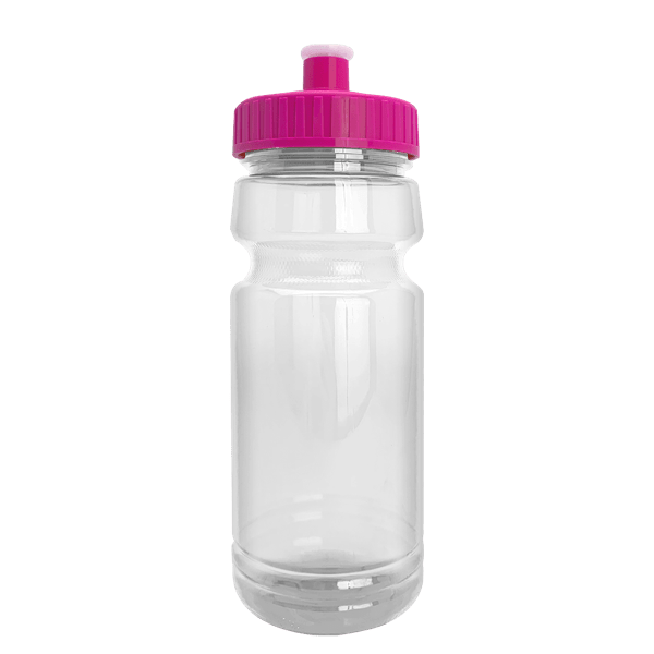 Wheely 24oz Transparent Bike Bottle w/Push-Pull Lid 12