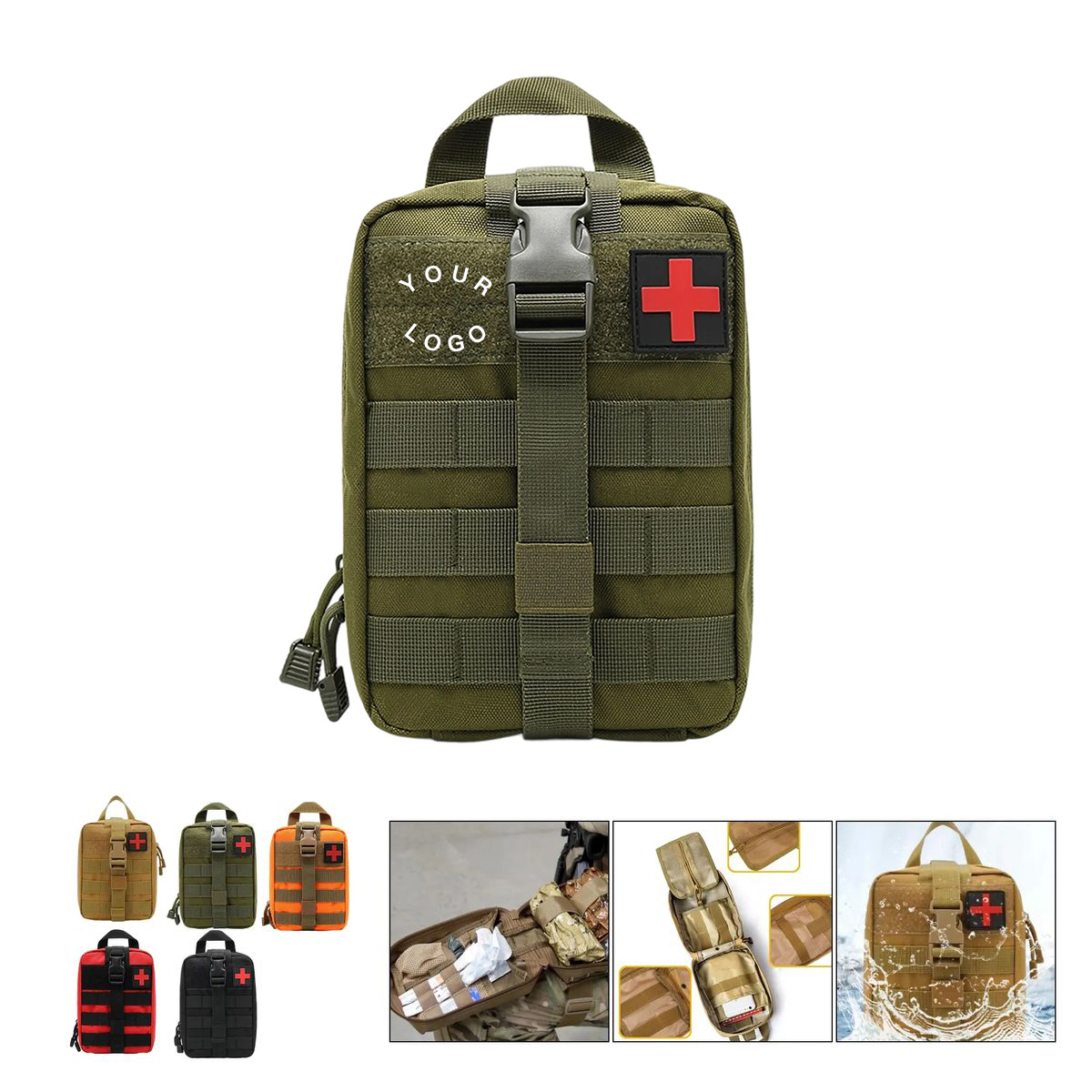 Portable First Aid Kit with Emergency Care Supplies 4