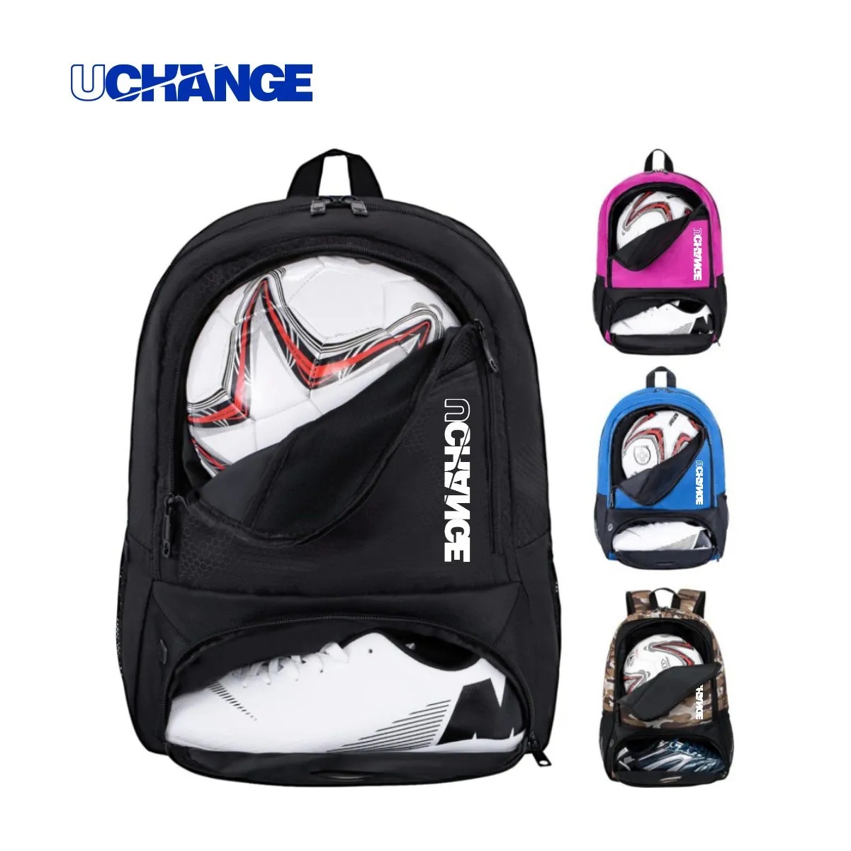 25L Soccer Ball & Shoe Compartment Sports Backpack 3