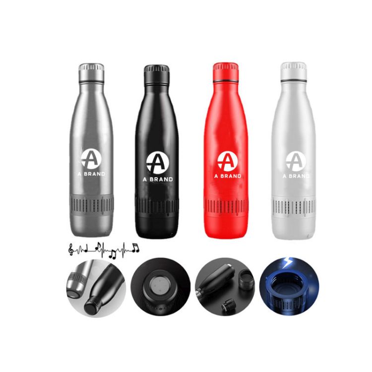 17 oz Rechargeable Wireless Smart Water Bottle with Speaker 1