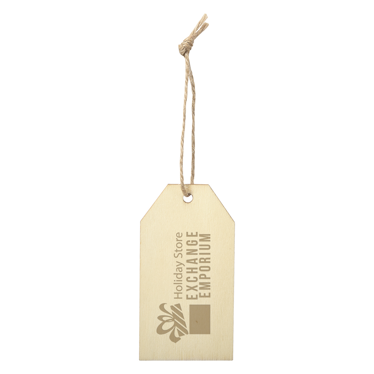 Wood Ornament - Gift Tag 1