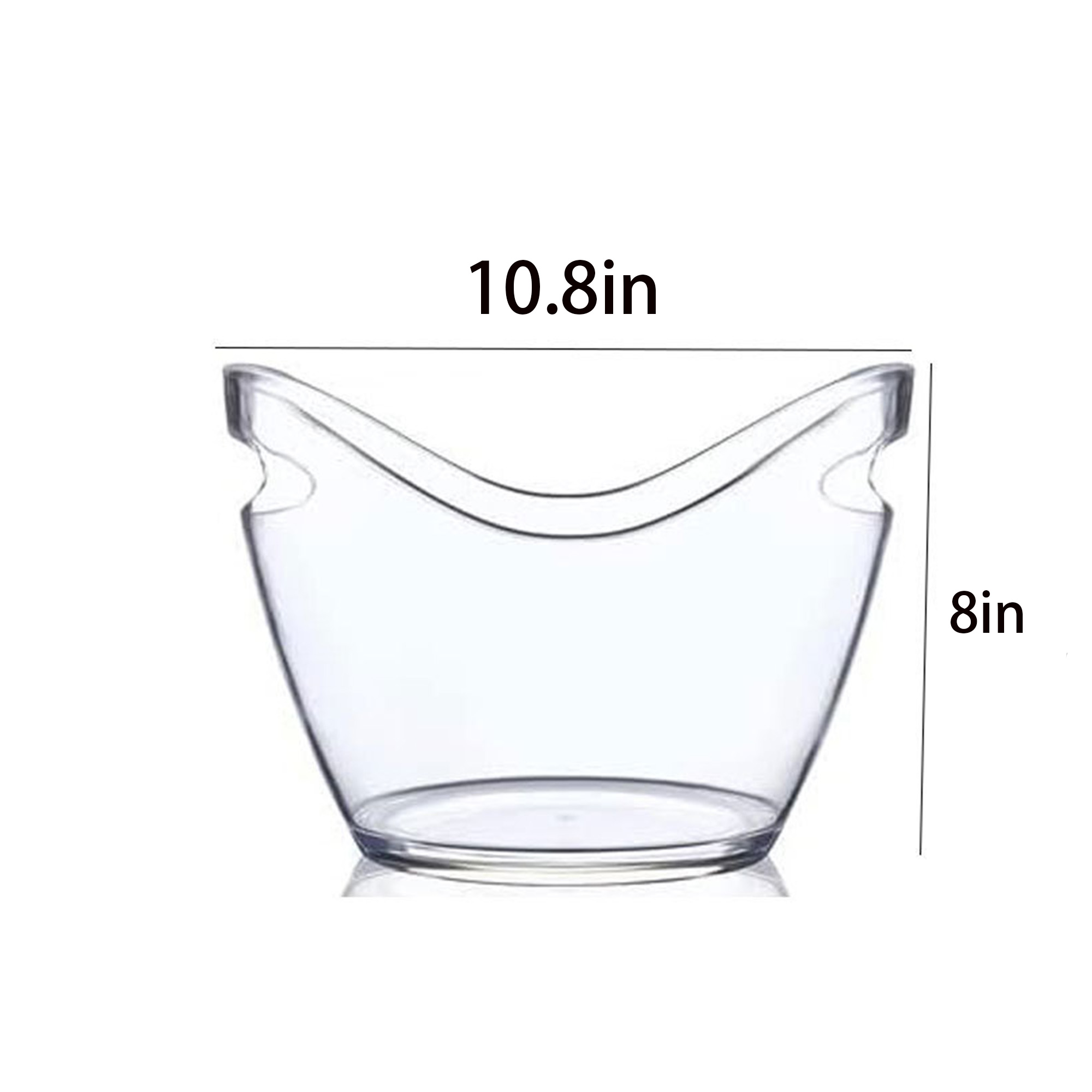 120oz Transparent Plastic Party Ice Bucket 3