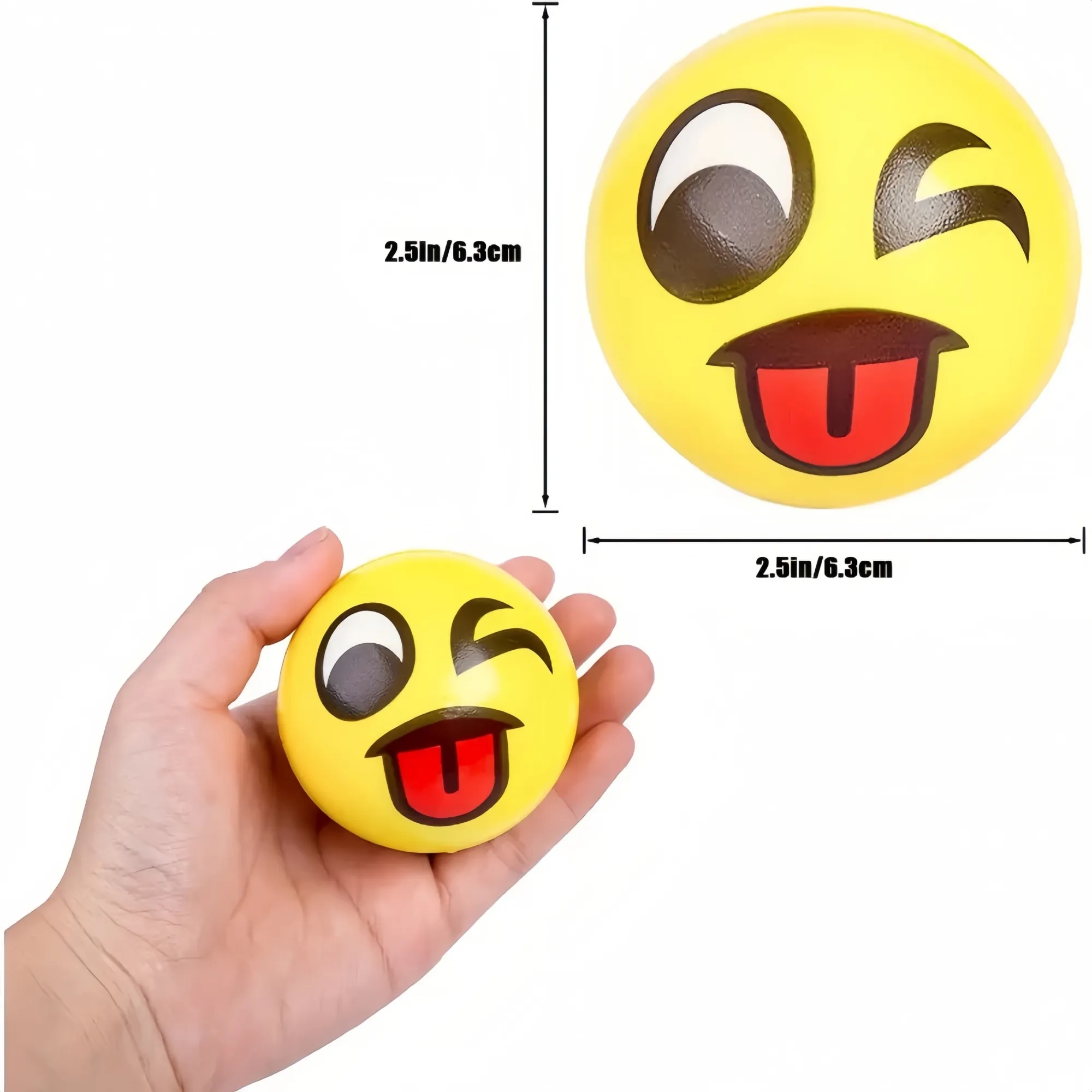 2.5inch Random Style Face Stress Ball 8