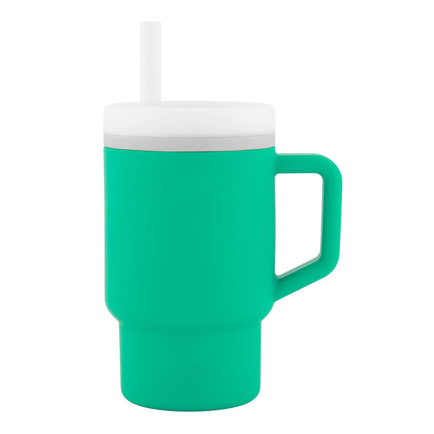 9oz Kids Silicon Tumbler W/ Lid and Straw 11