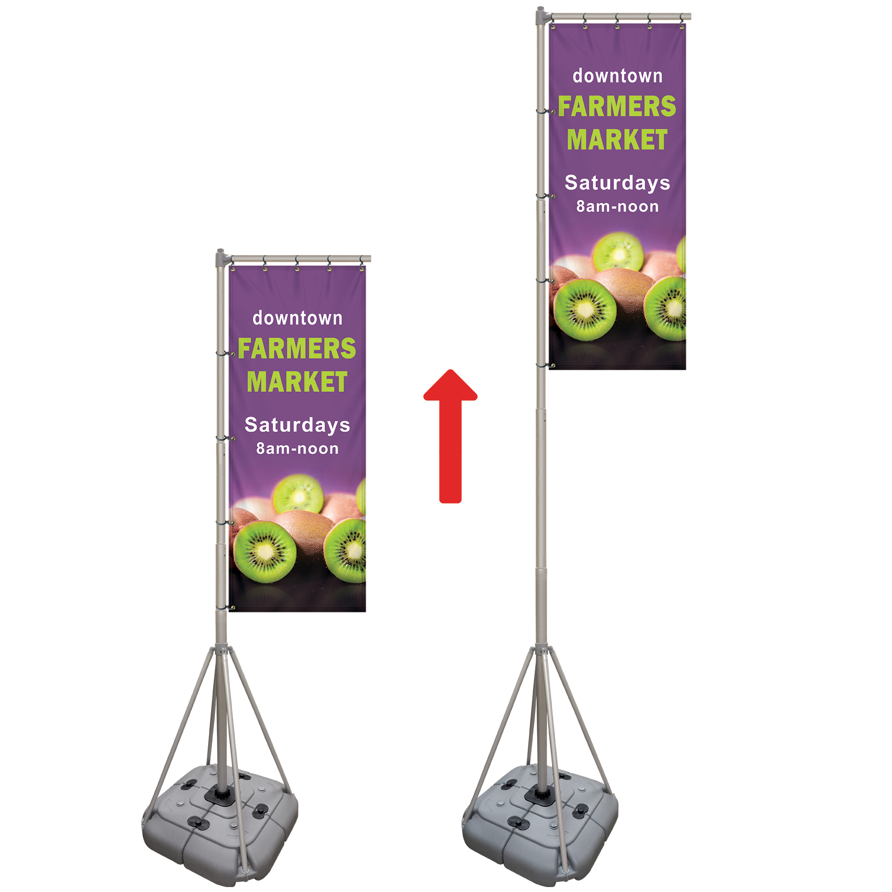 8' Giant Flagpole Kit 2