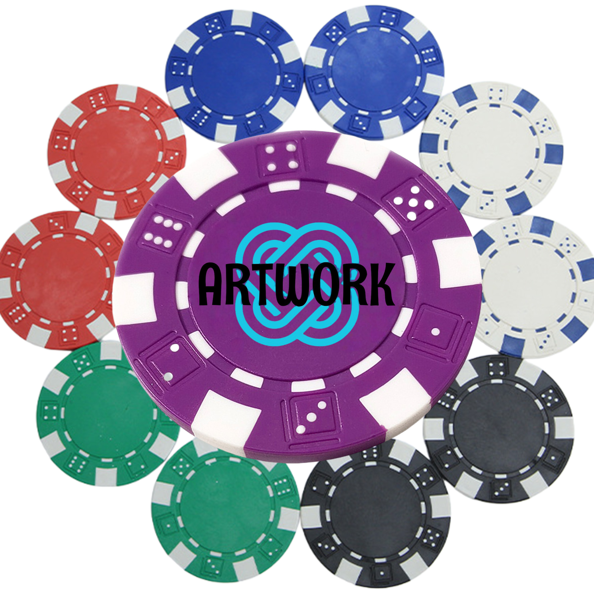 Party Reusable ABS Poker Game Chip 4