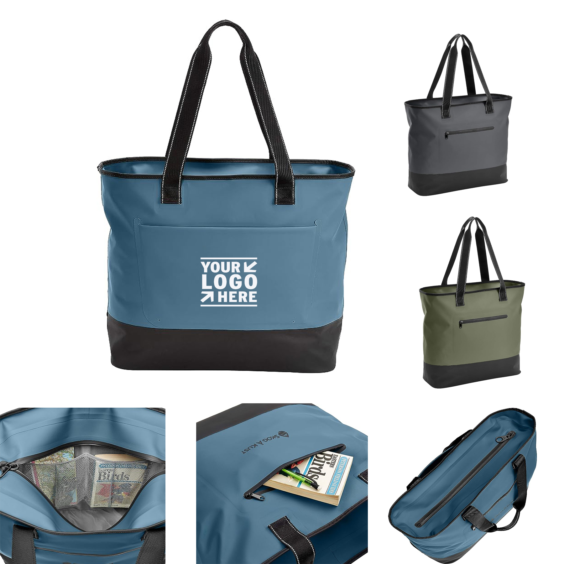 Airtight Zipper Waterproof Tote Beach Bag