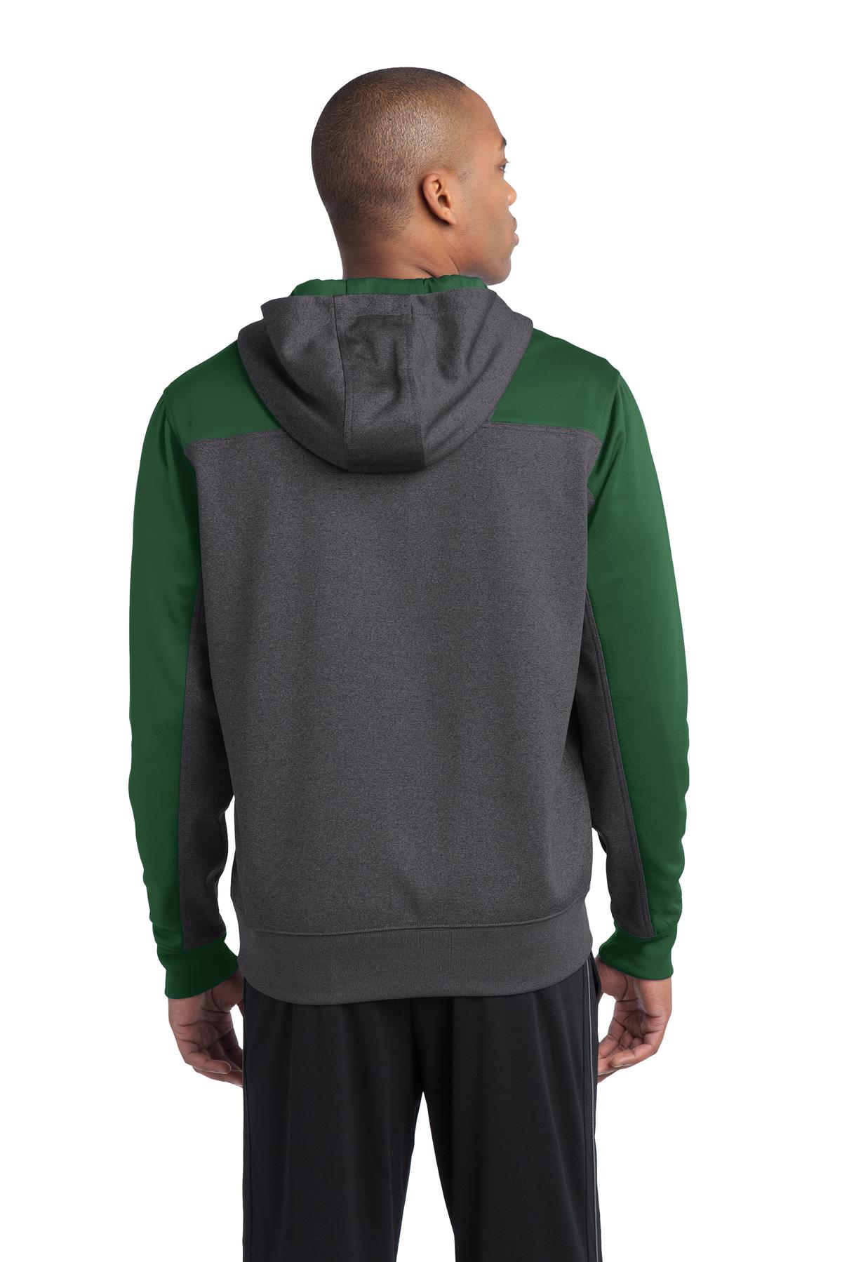 Sport-Tek Tech Fleece Colorblock 1/4-Zip Hooded Sweatshirt. ST249, custom hoodie or sweatshirt with logo imprint 44