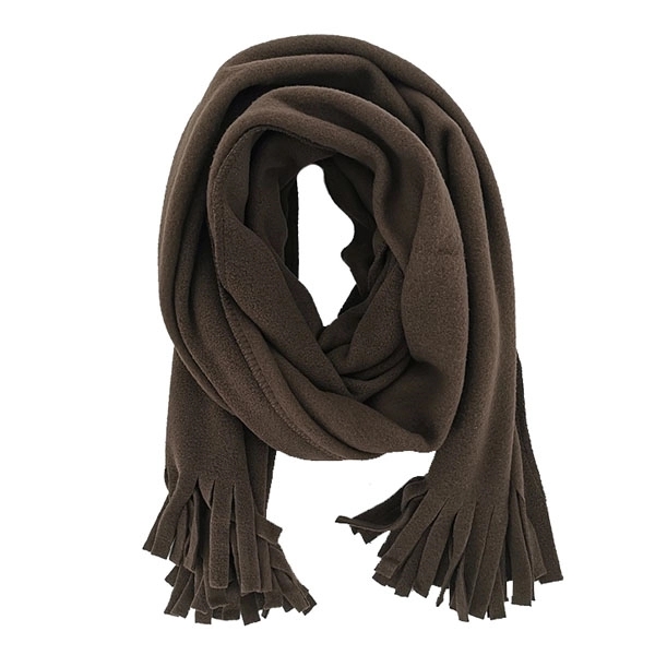 Polar Fleece Tassels Winter Scarf 3