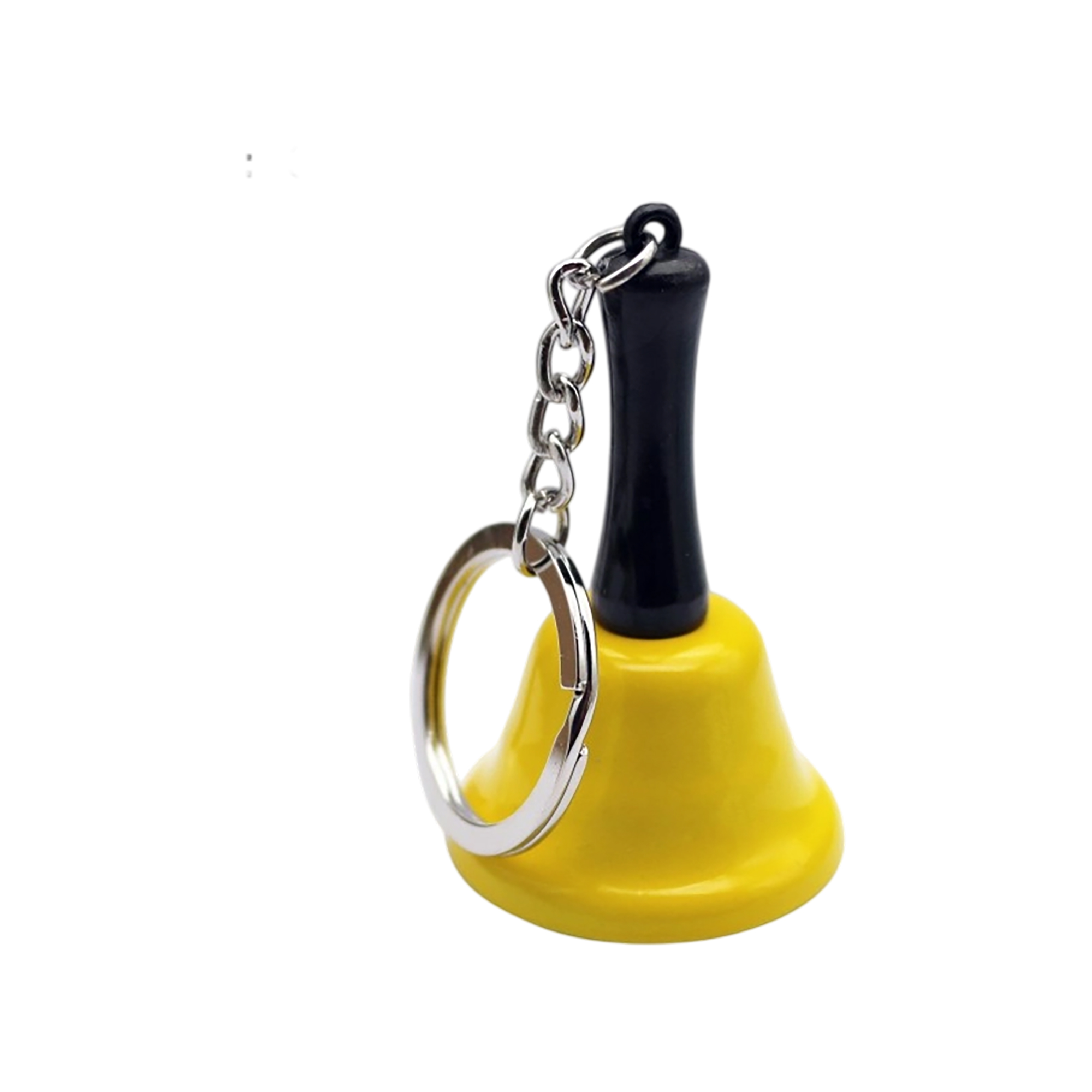 Mini Metal Hand Bell With Key Ring 1.5" Length x 2.6" Width 3