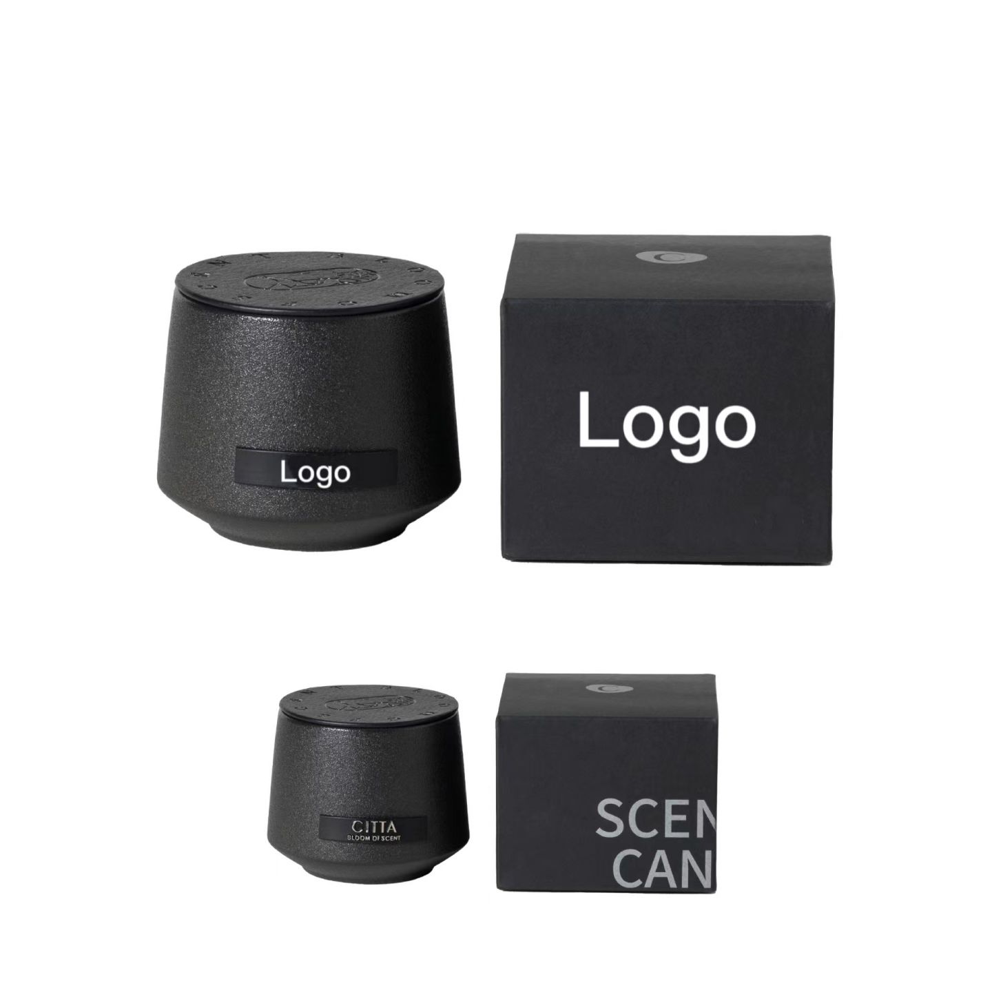 Black Cup Soybean Wax Candle 2
