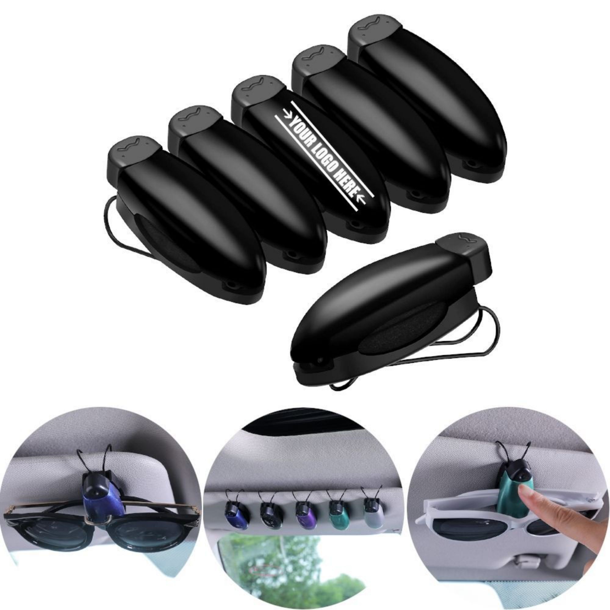 Ladybird Shape Sunglasses Clip for Car 1