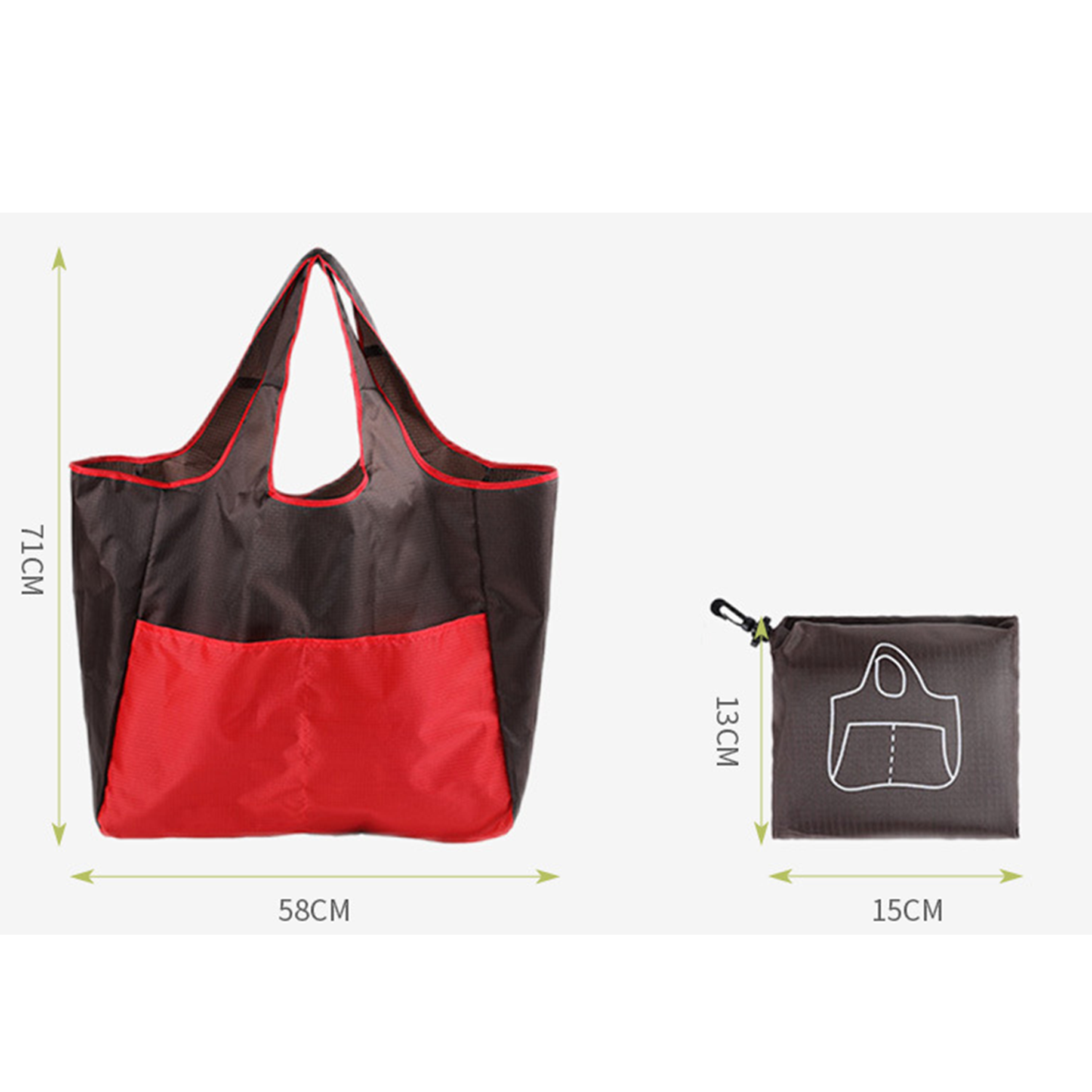 Portable folding shopping bag 1