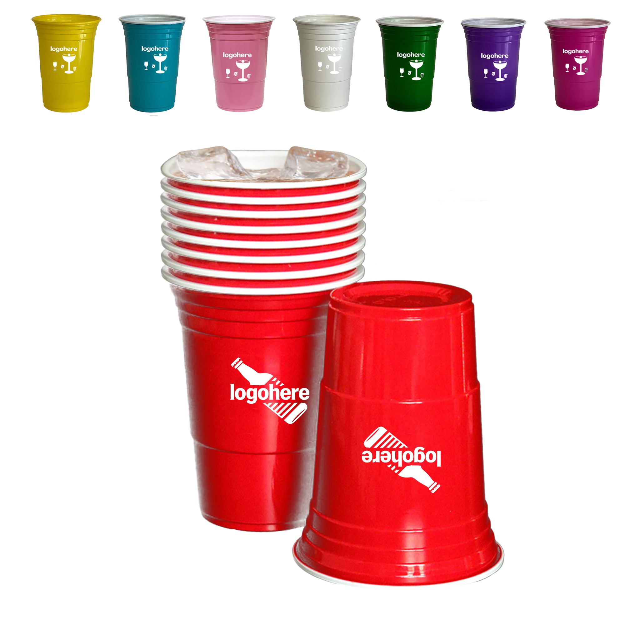 Personalized 9 oz Plastic Beer Cups 2