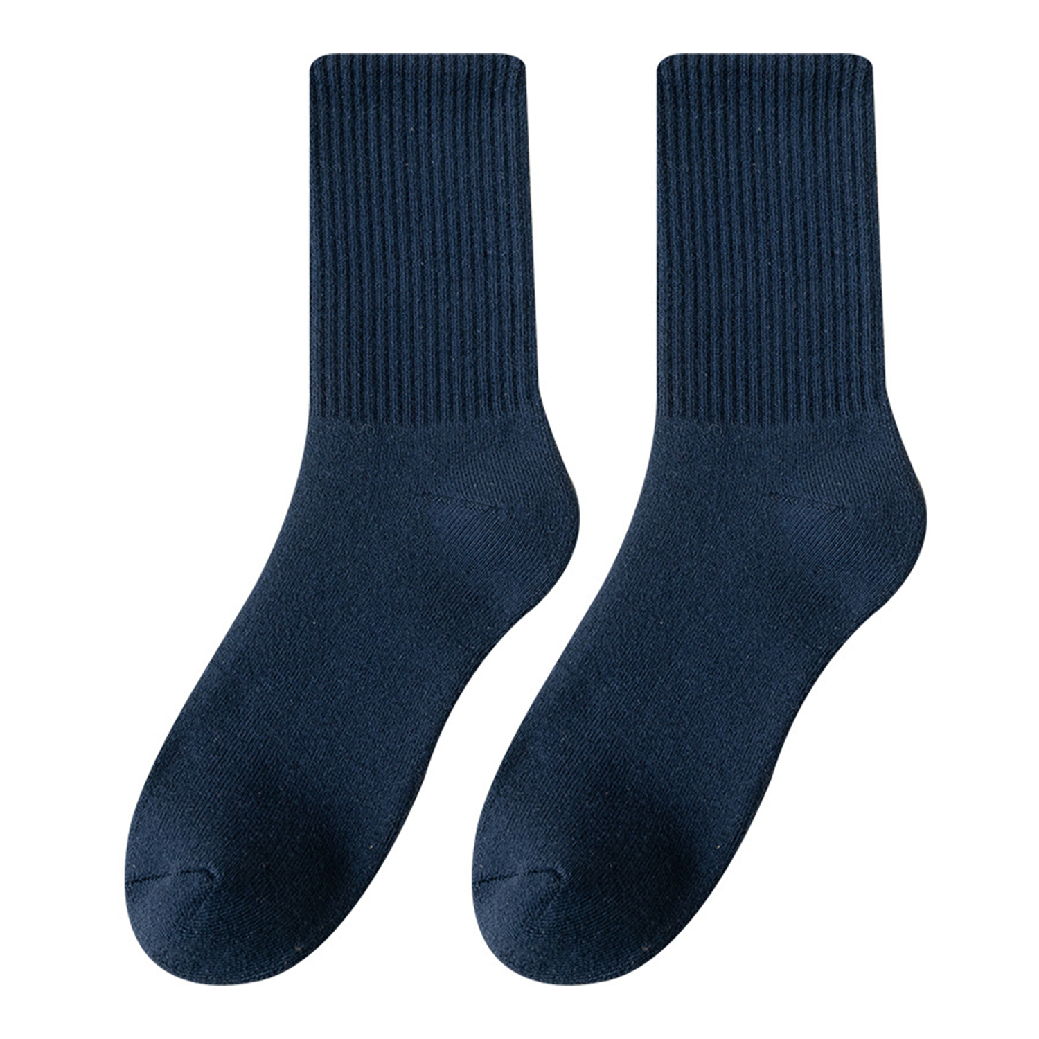 Solid Color Crew Socks 5
