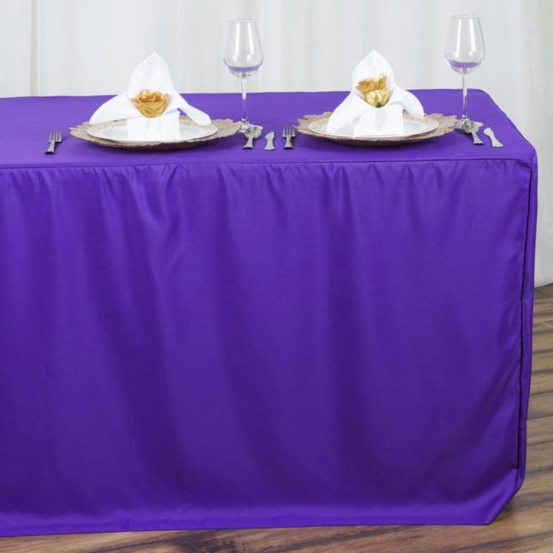 8FT Fitted Trade Show Table Cover - Full Color Imprint 19