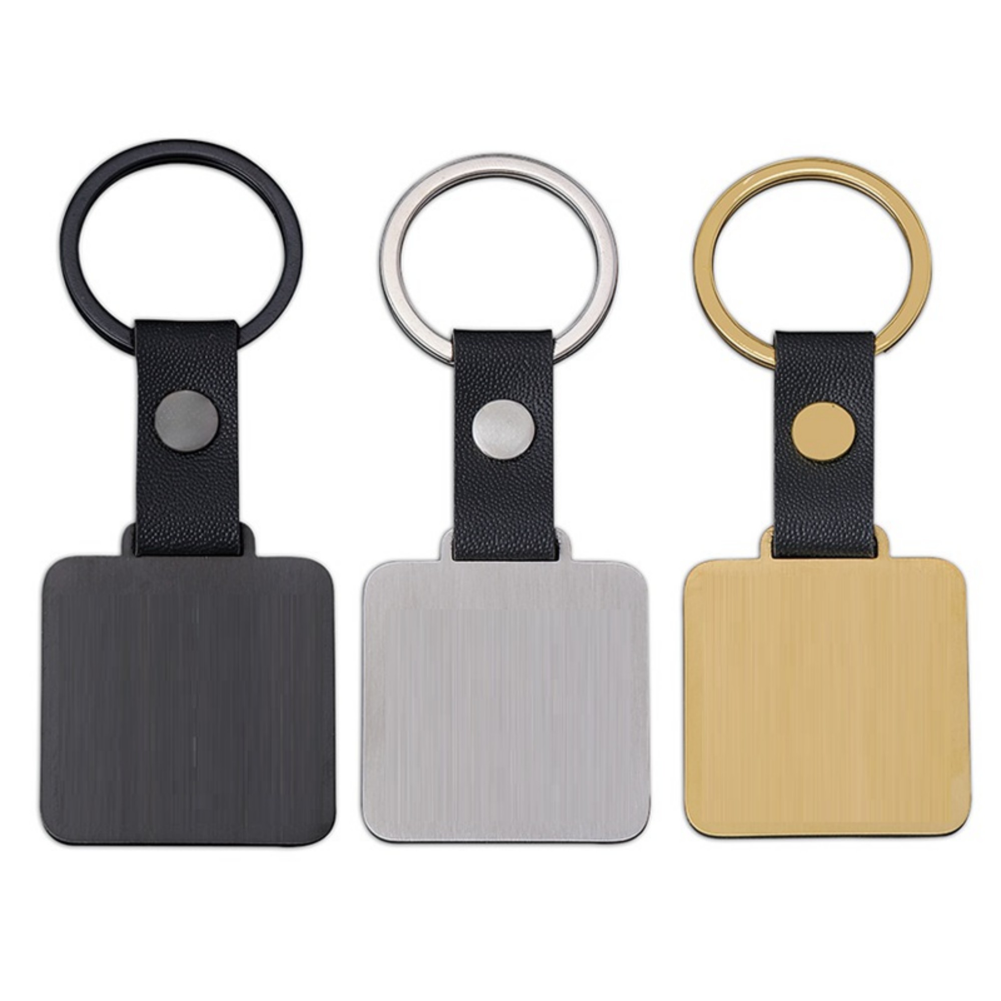 Square Metal Key Ring 2