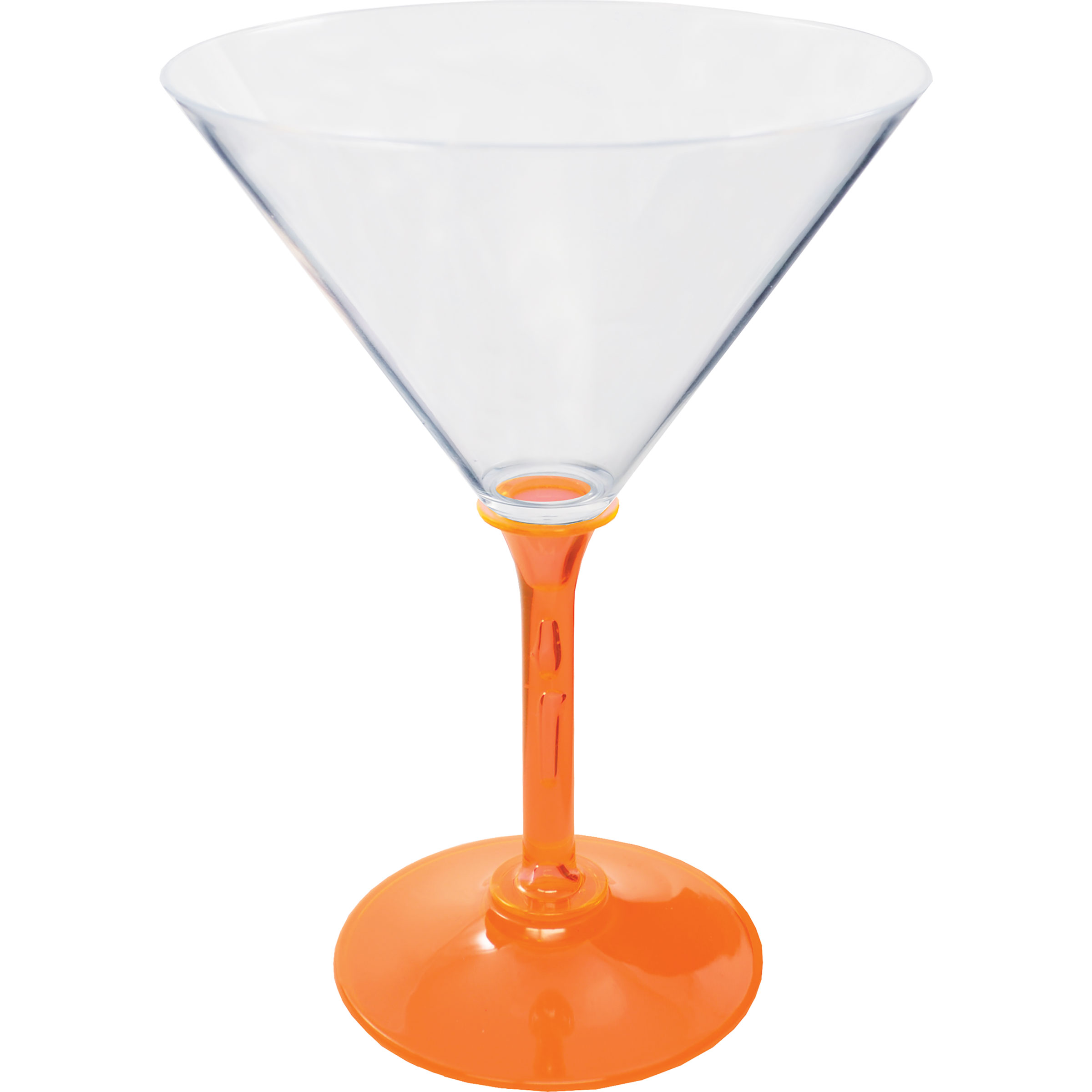 10oz Standard Stem Plastic Martini Glass with Your Choice of Stem Color 5