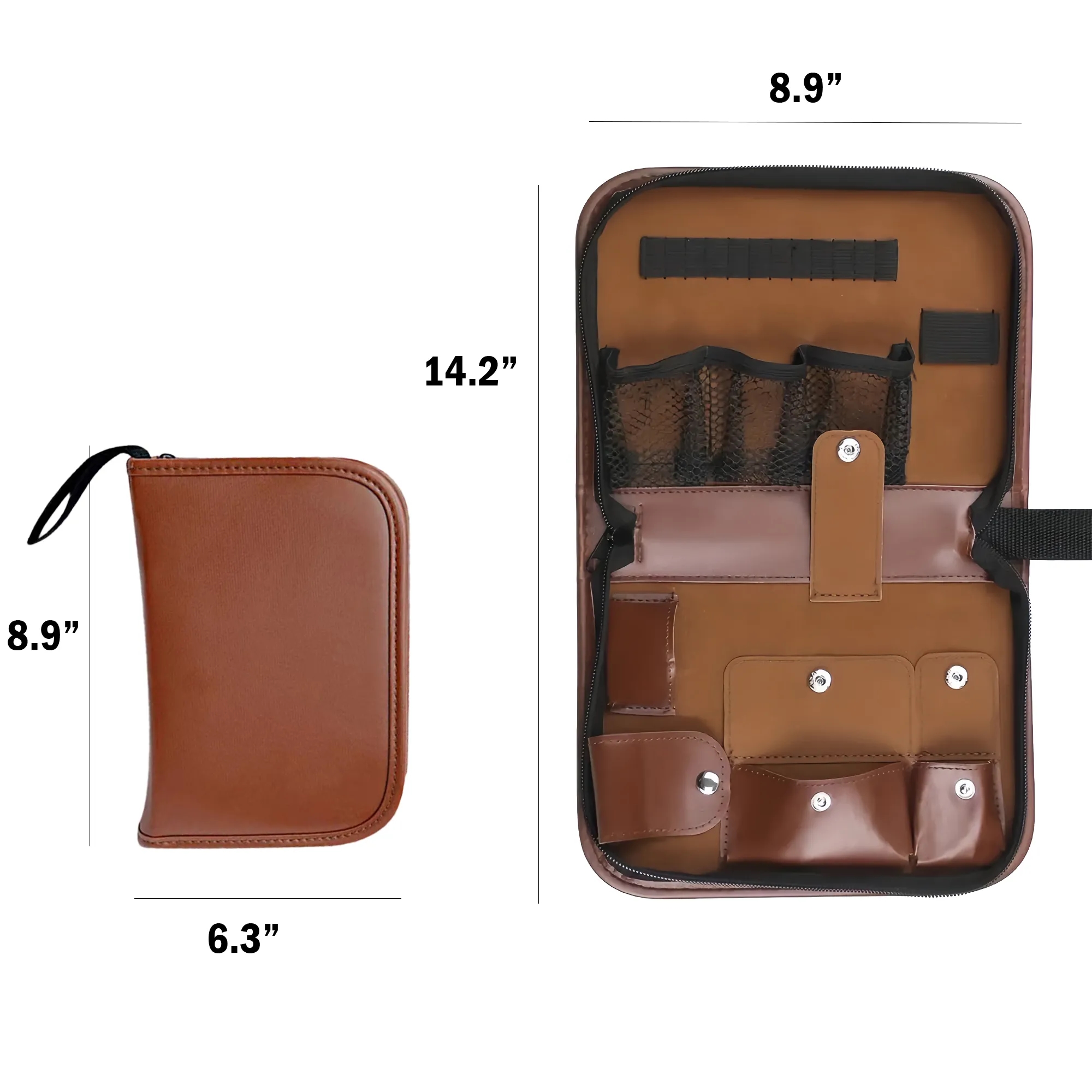 Leather Golf Tool Accessory Storage Bag 1
