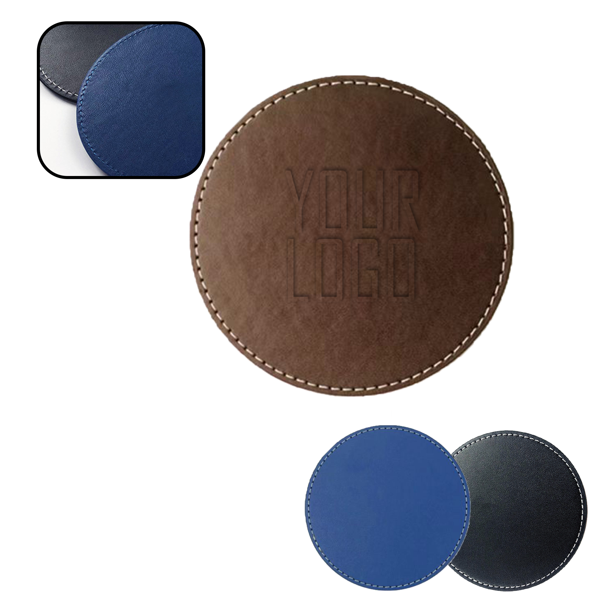 MOQ 20 PCS Custom Logo Coasters 2