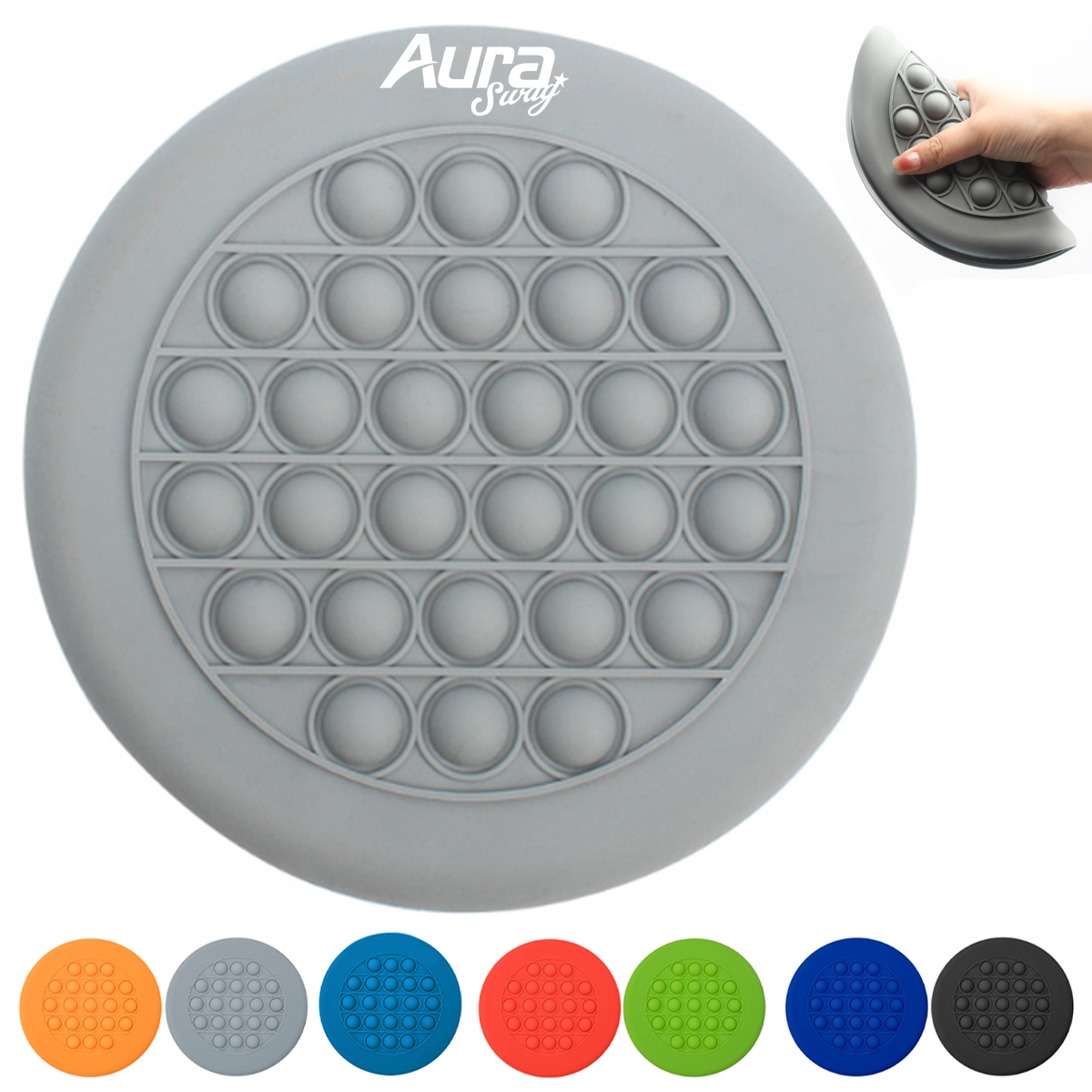 Round Pop Bubble Fidget Sensory Disc Toy 2