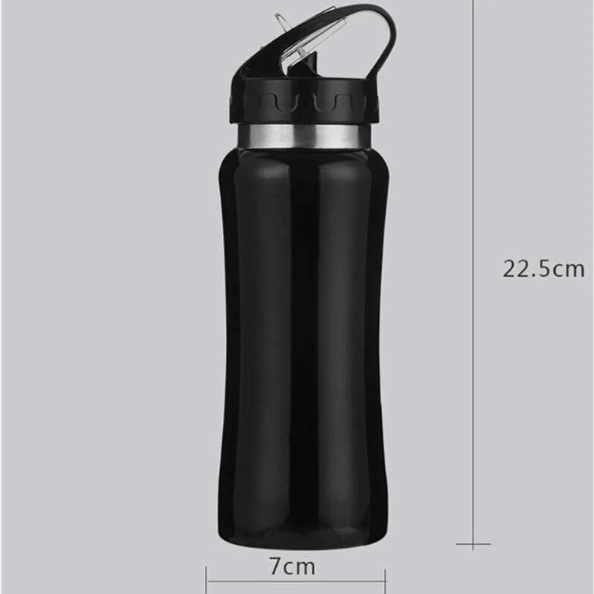17 oz. Protable Sports Water Bottles With Straw Lid 2