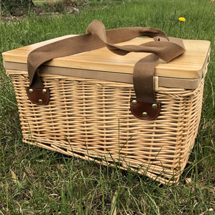 Gold Coast Wicker Picnic Cooler Basketsquare) 4