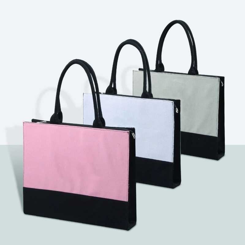 Custom Canvas Shopping Handbag & Eco-Friendly Tote Bag, custom tote bag with logo imprint 3